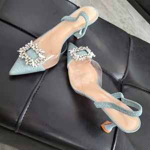 Light Blue Sparkle Pumps